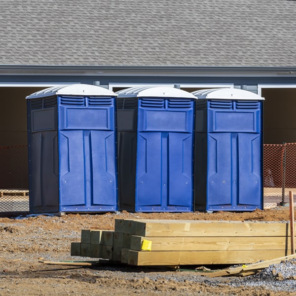 is there a specific order in which to place multiple porta potties in Society Hill New Jersey